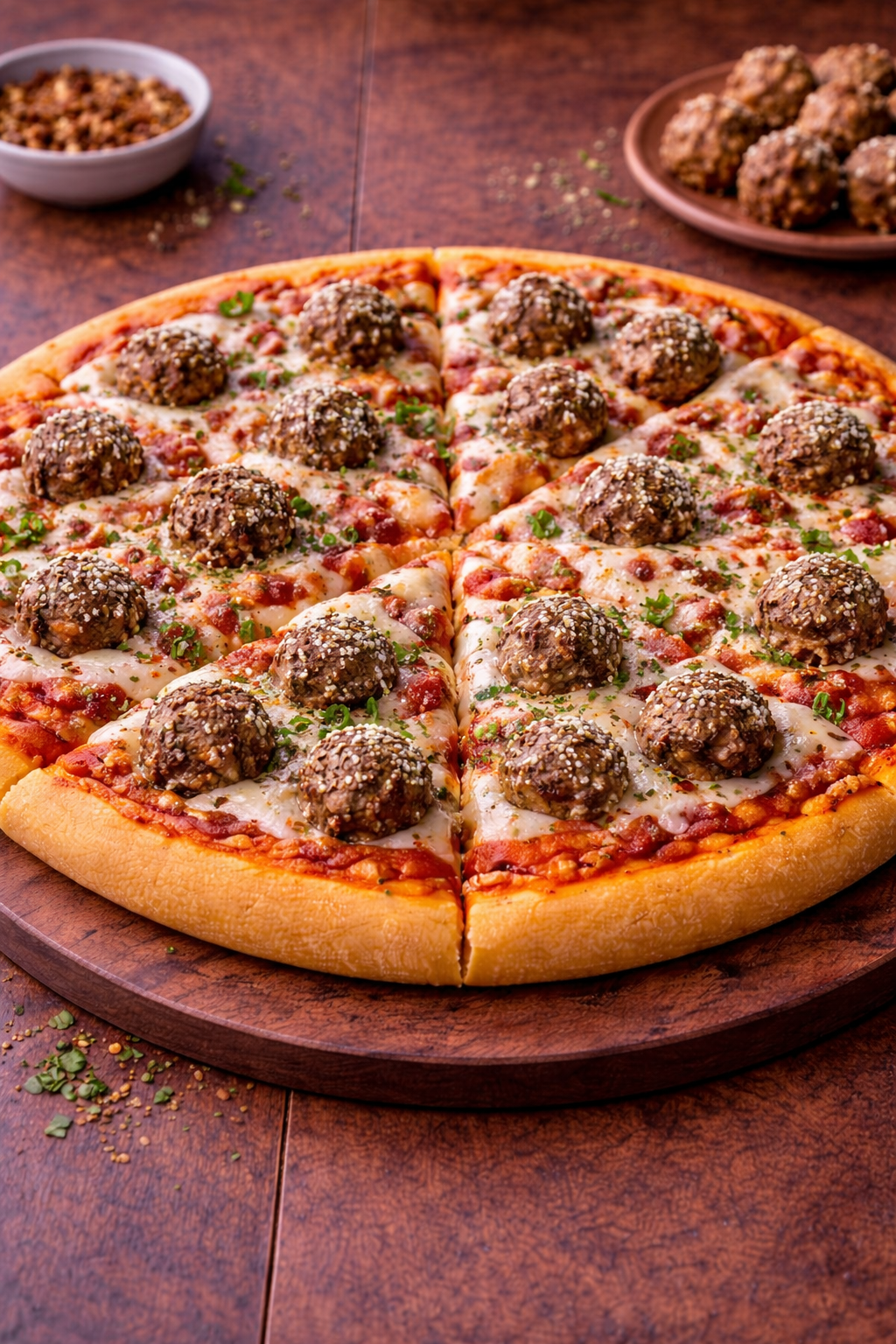 Meatball Parmesan Pizza