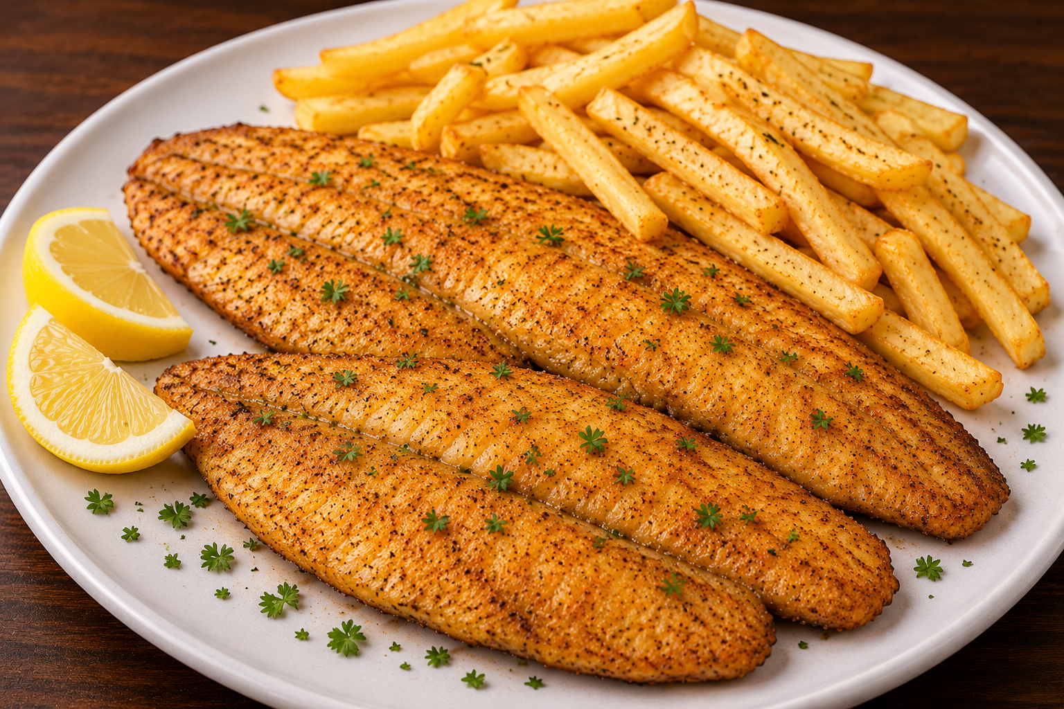 1pc Tilapia Fillet w/Fries
