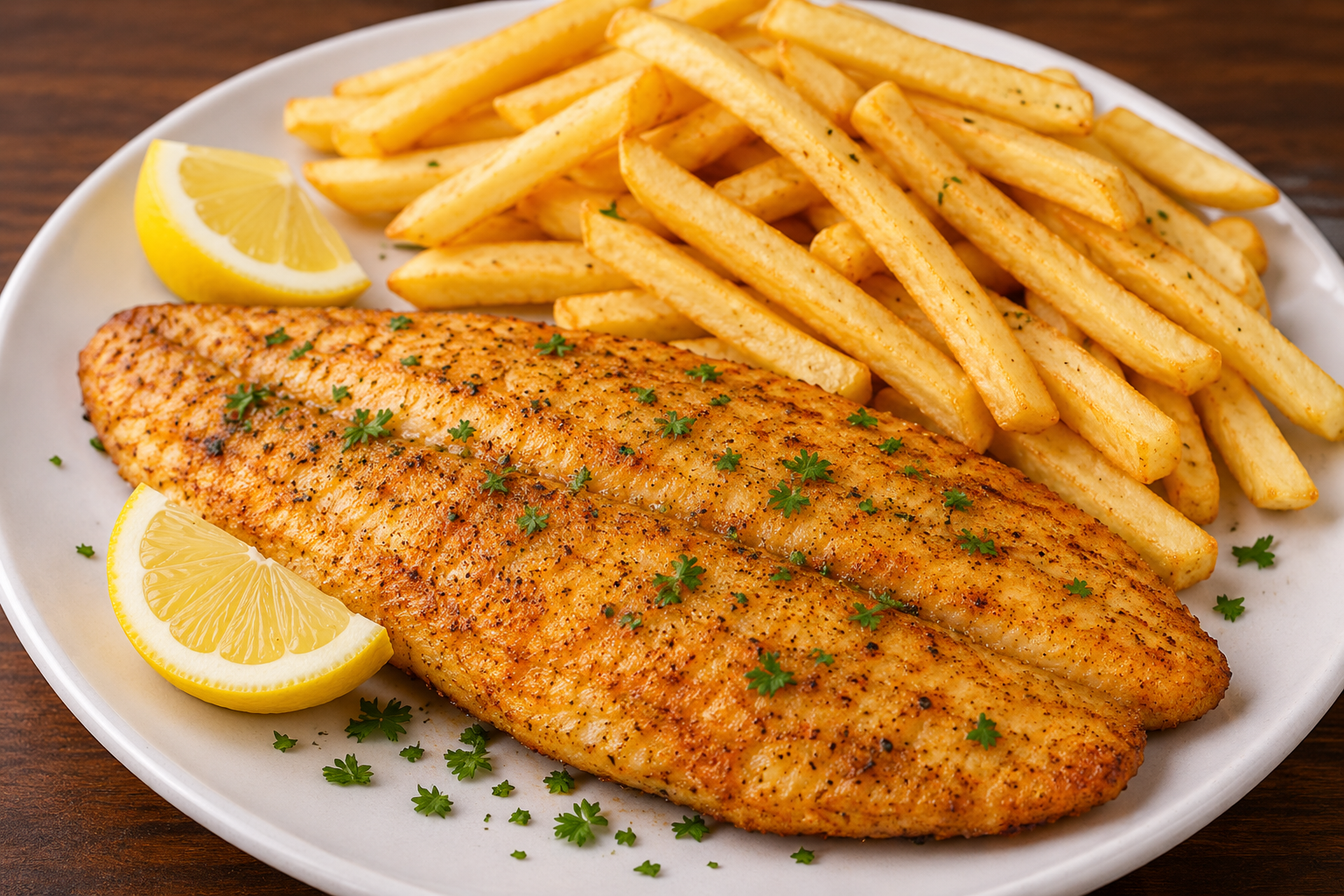 2pcs Tilapia Fillet w/Fries
