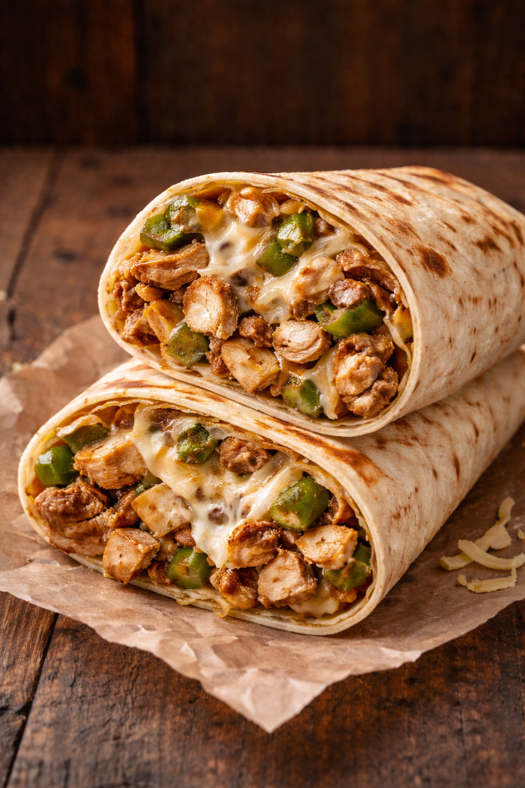 Chicken Cheesesteak Wrap